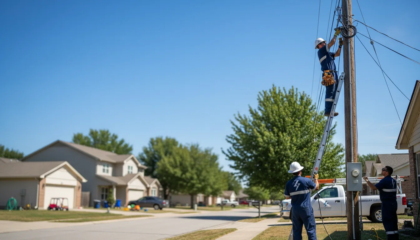 Residential electrician providing installation services in Bogart, GA